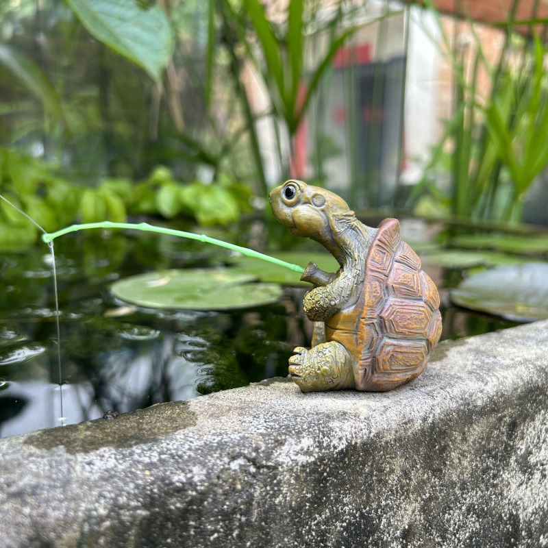 거북이 모양의 물고기 어항 장식, 창의적인 중국식 암석 - Fish Aquarium Home 리뷰 및 가격