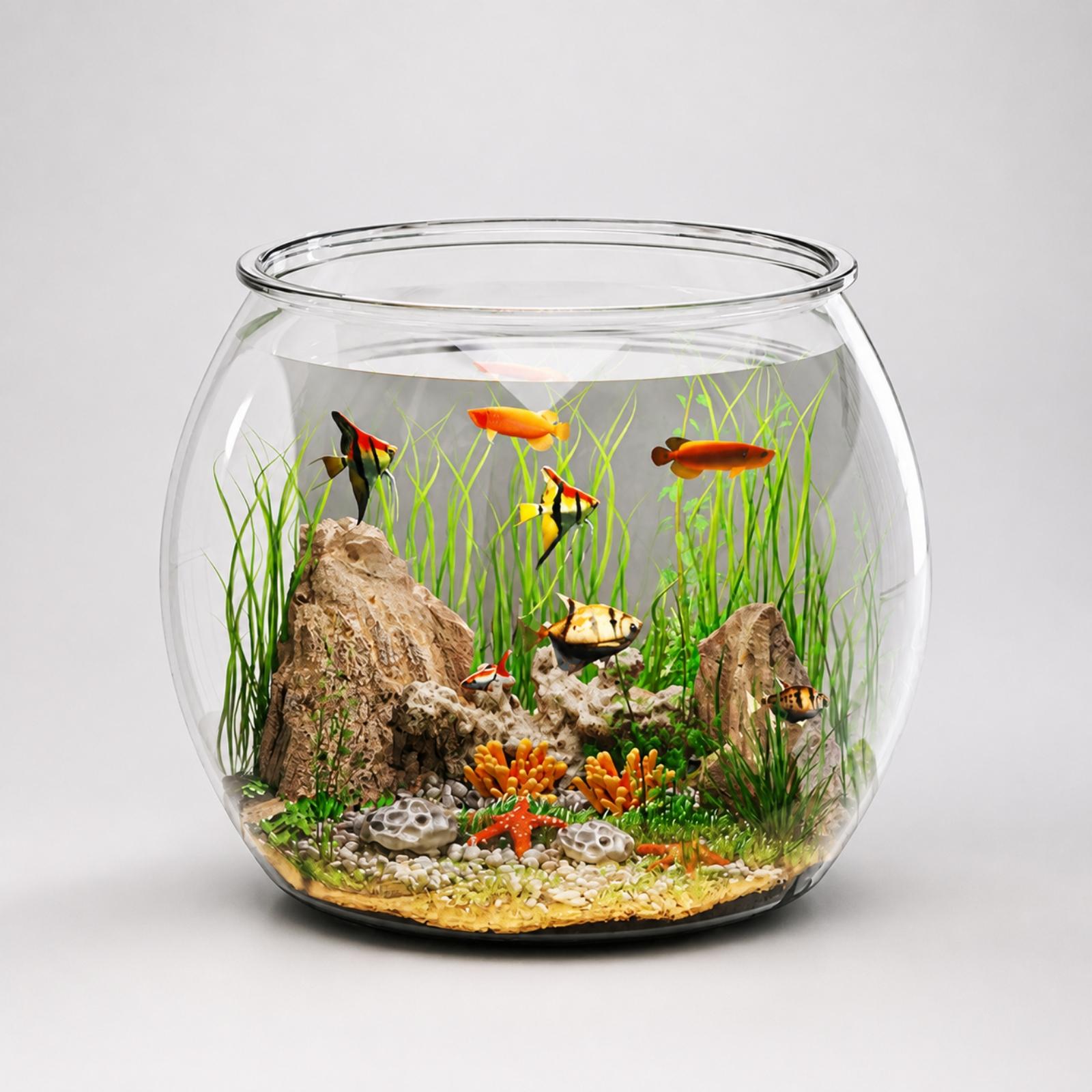 컴팩트한 데스크탑 어항, 투명 PET 재질, 금붕어 및 - Betta Fish Tank 리뷰 및 가격