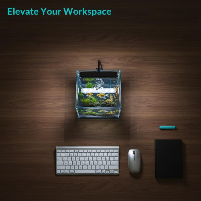 USB 수족관 클립 조명, 가정 사무실 데스크탑 어항  - Fish Aquarium Home 리뷰 및 가격