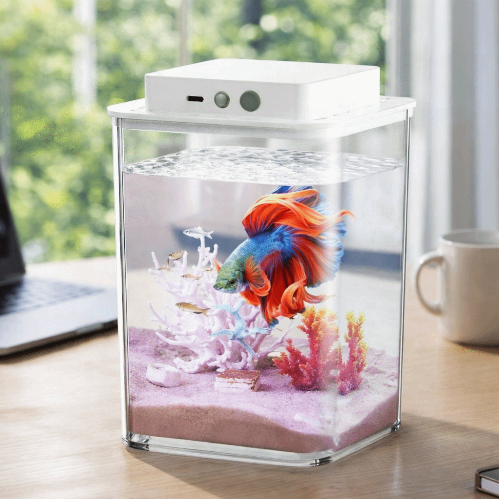 투명 베타 물고기 어항 지능형 감지 LED 조명 어류  - Aquarium Fish Betta 리뷰 및 가격