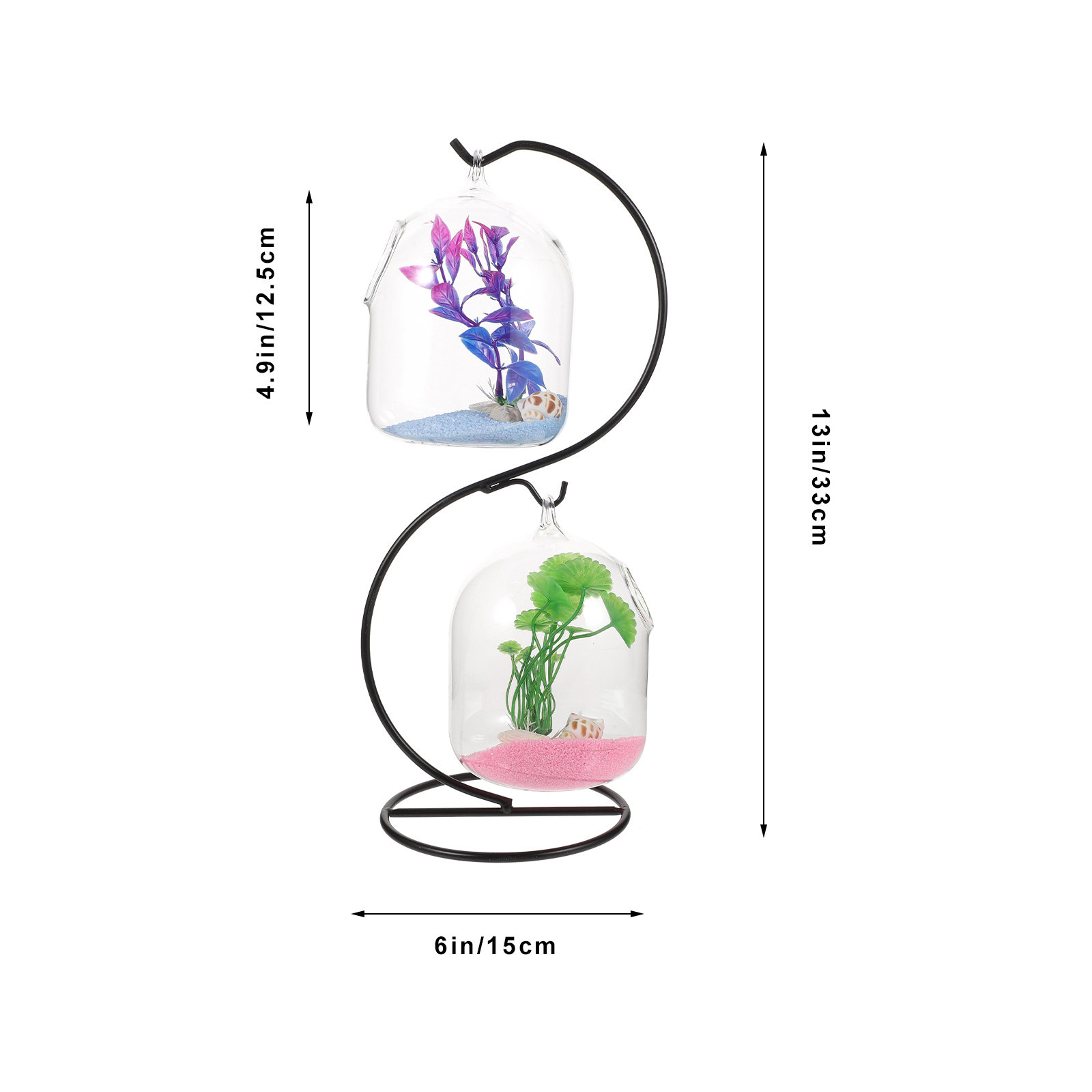 1세트 미니 투명 유리 어항, 받침대 포함, 공간 활용 - Betta Fish Tank 리뷰 및 가격