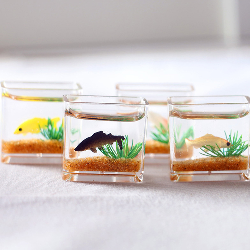 집 장식용 인형, 인형의 집, 장식용 장난감, 인형용  - Fish Aquarium Home 리뷰 및 가격
