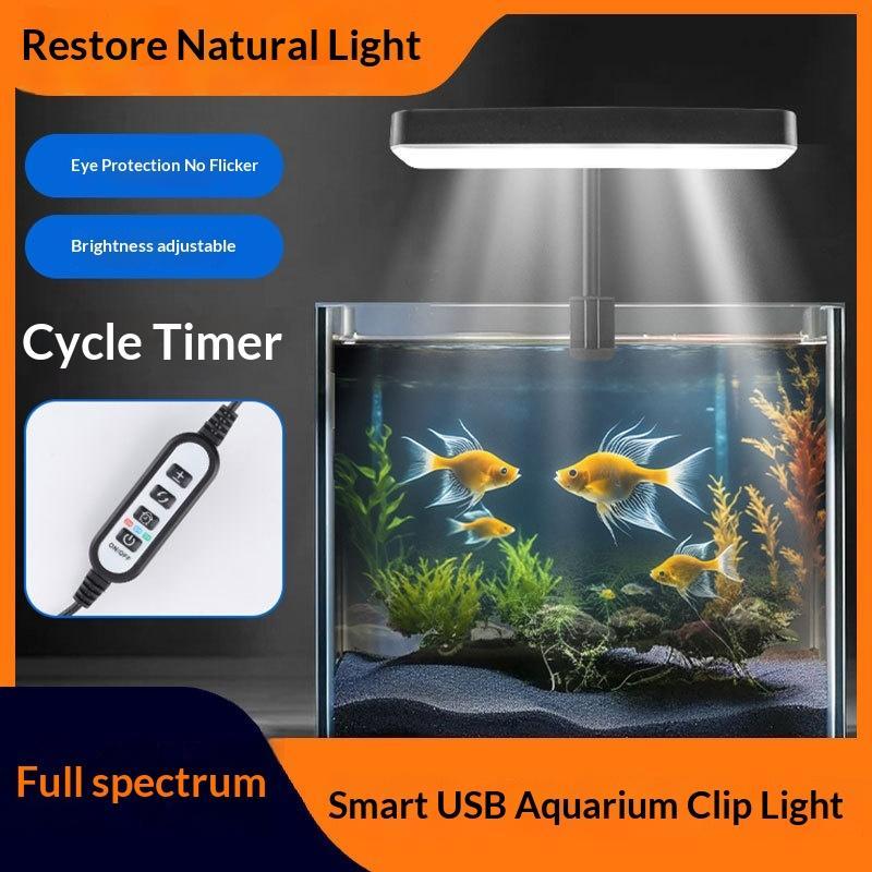 풀 스펙트럼 LED 수족관 조명 360도 조절 가능 타 - Aquarium Plants 리뷰 및 가격