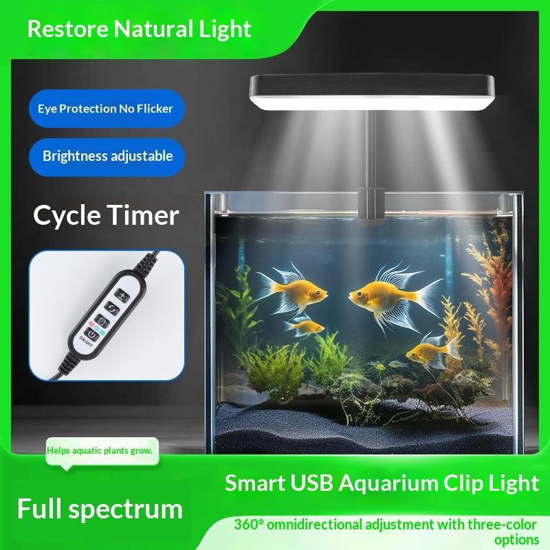 풀 스펙트럼 LED 수족관 조명 360도 조절 가능 타 - Aquarium Plants 리뷰 및 가격