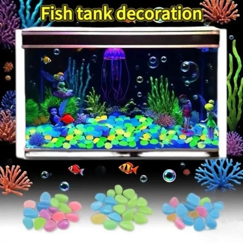 100-1000개 발광석 정원 어항 풍경 야광석 장식  - Fish Aquarium Home 리뷰 및 가격